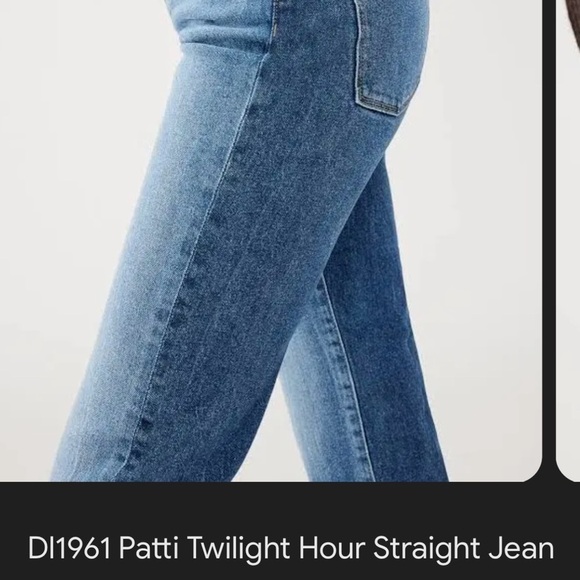 DL1961 Patti Straight High Rise Vintage Ankle Denim Jeans twilight hour Size 27 - Picture 10 of 10